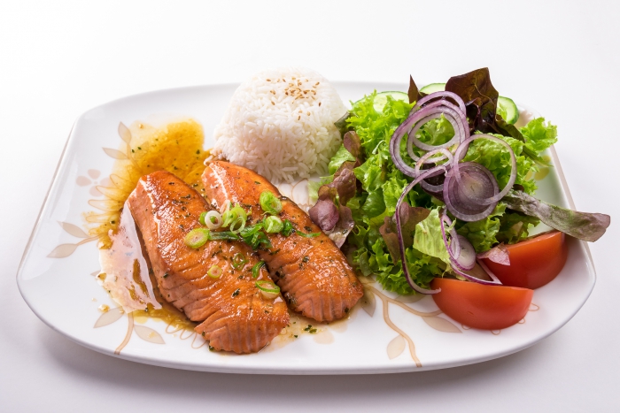 Menü 2 Lachsfilet